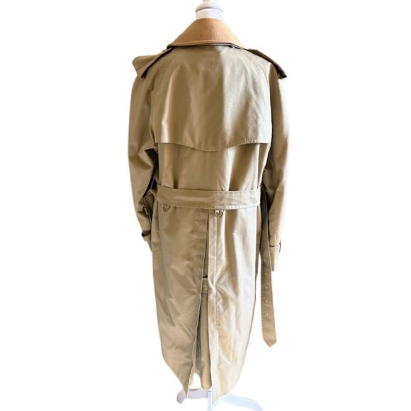 Burberry Women's Vintage Long Trench Coat Detachable Wool Liner EU Size 38 - Picture 2 of 15